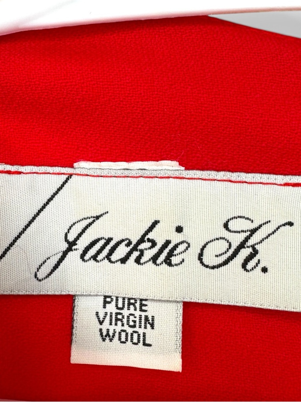 Vintage 100% Pure Virgin Wool Red Sleeveless Midi Sheath Pleated Dress Size XS - Picture 2 of 12